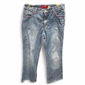 JUNIORS Y2K MCBLING FLARED PANTS BY ARIZONA SIZE 14